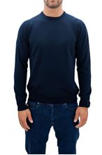Immagine di Maglia Lana Girocollo blu