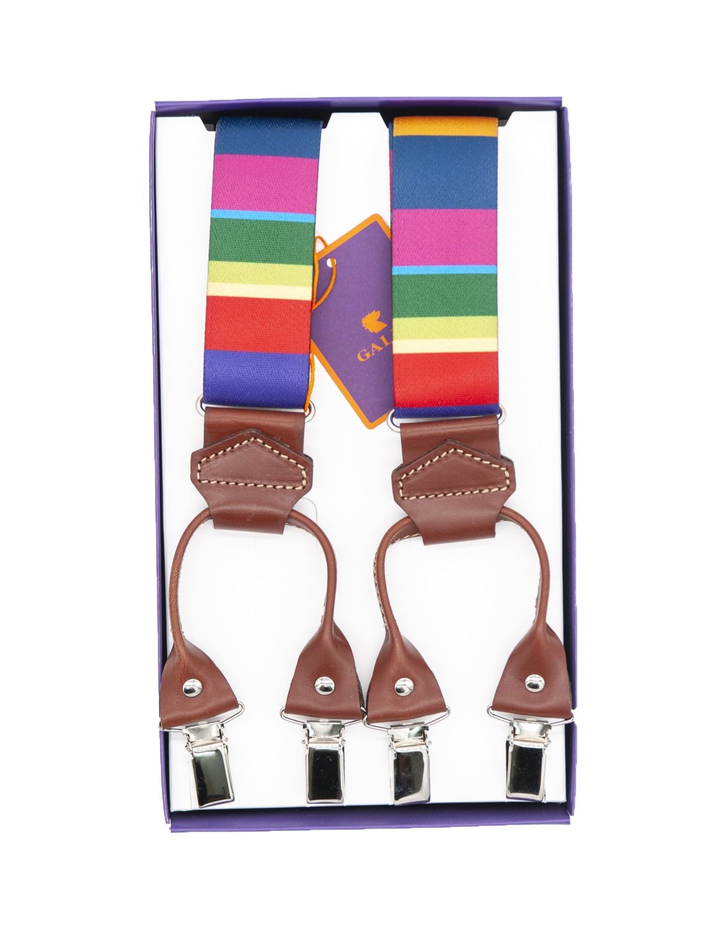 Picture of Elastic braces with blue stripes