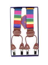 Picture of Elastic braces with blue stripes