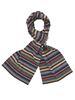 Picture of Striped scarf with brown/green background