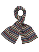Picture of Striped scarf with brown/green background