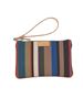 Picture of Striped clutch bag with brown/green background