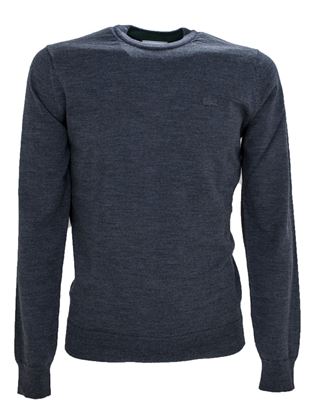 Immagine di girocollo lana merino grigio