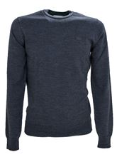 Immagine di girocollo lana merino grigio
